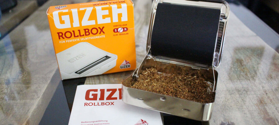 GIZEH Rollbox Drehmaschine Liferumfang Box offen
