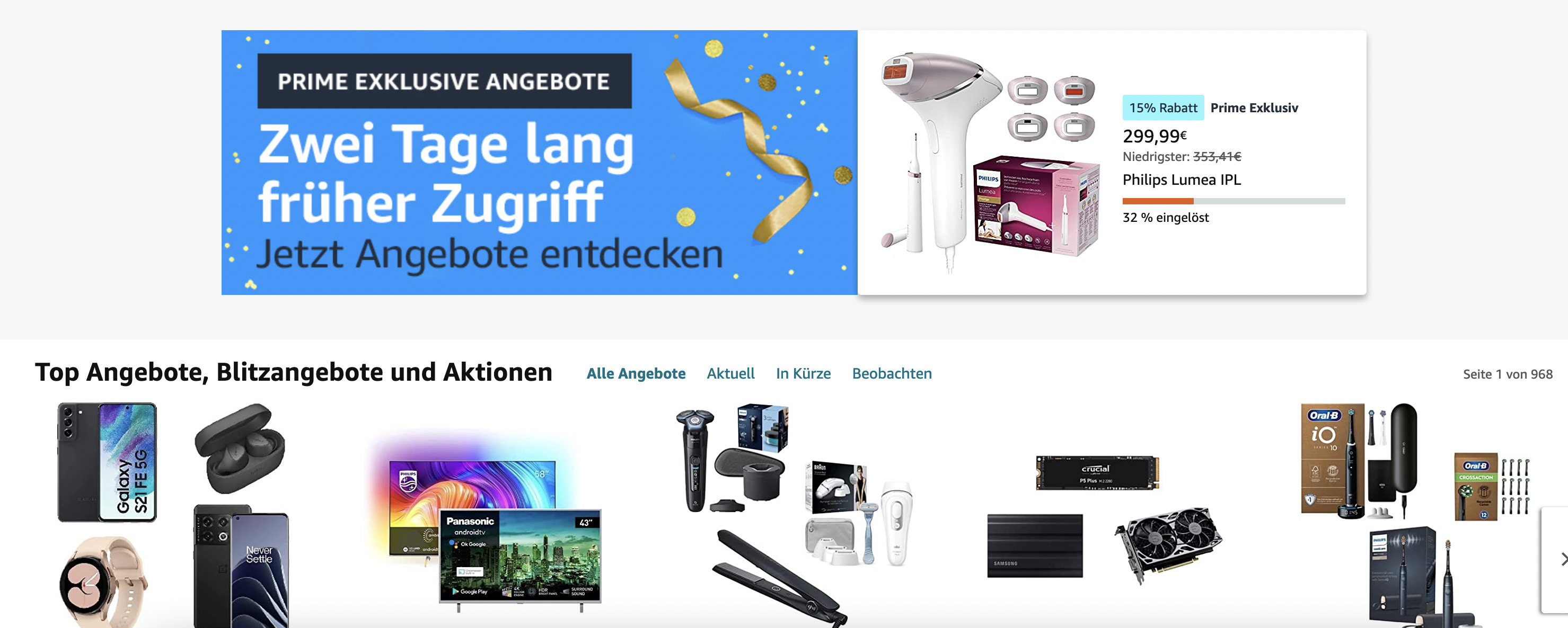 amazon prime exklusive angebote oktober 2022